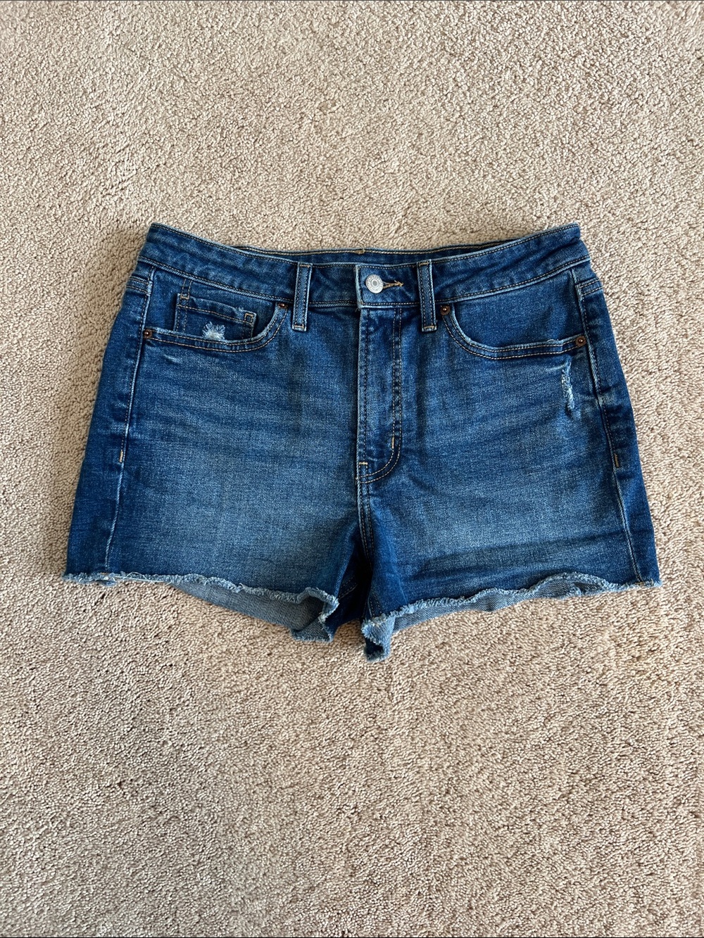 Old Navy Blue Denim Cutoff Shorts Size 8